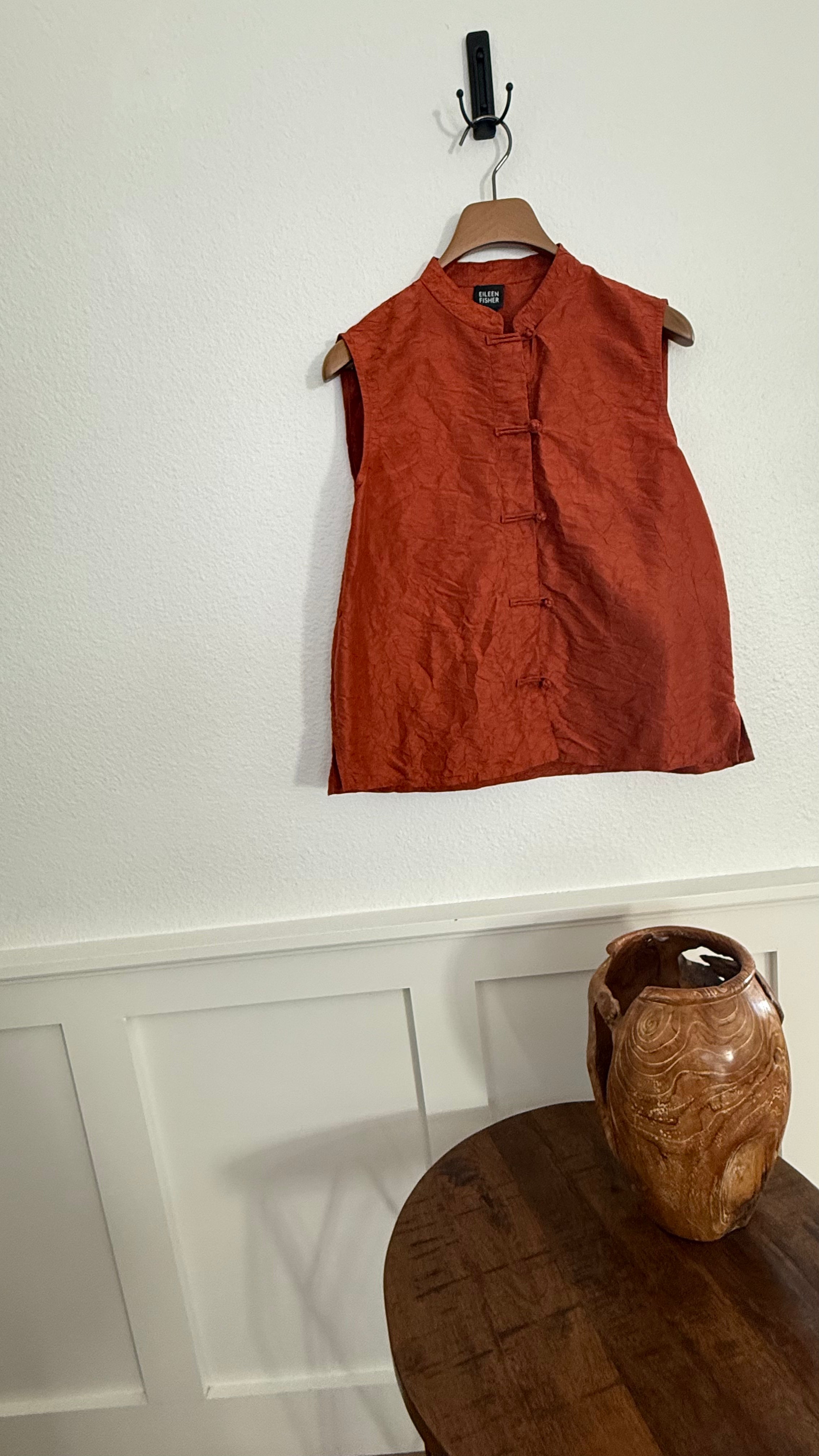 Eileen Fisher Vintage Silk Sleeveless Blouse