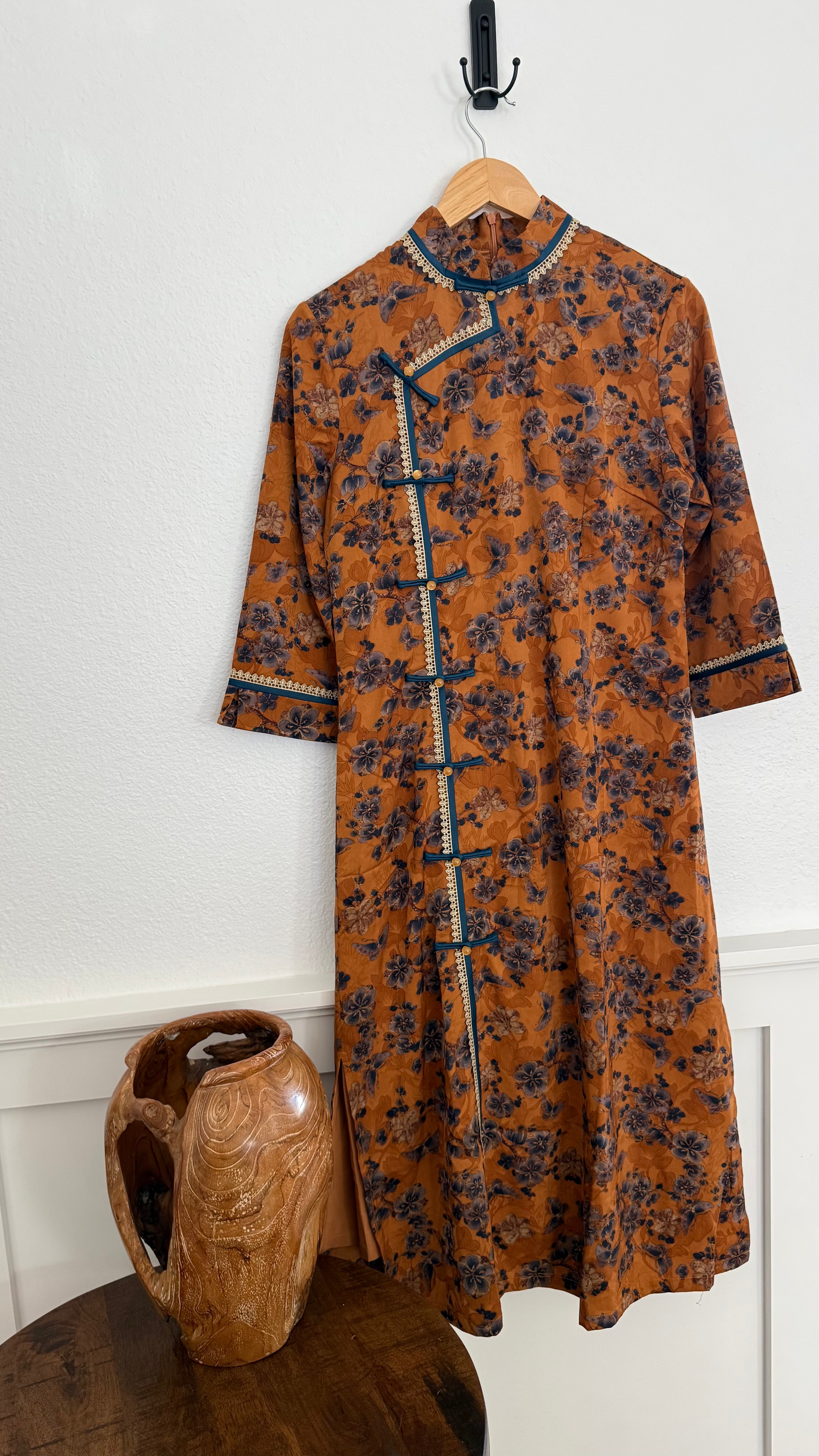 Qipao Cheongsam Silk Dress