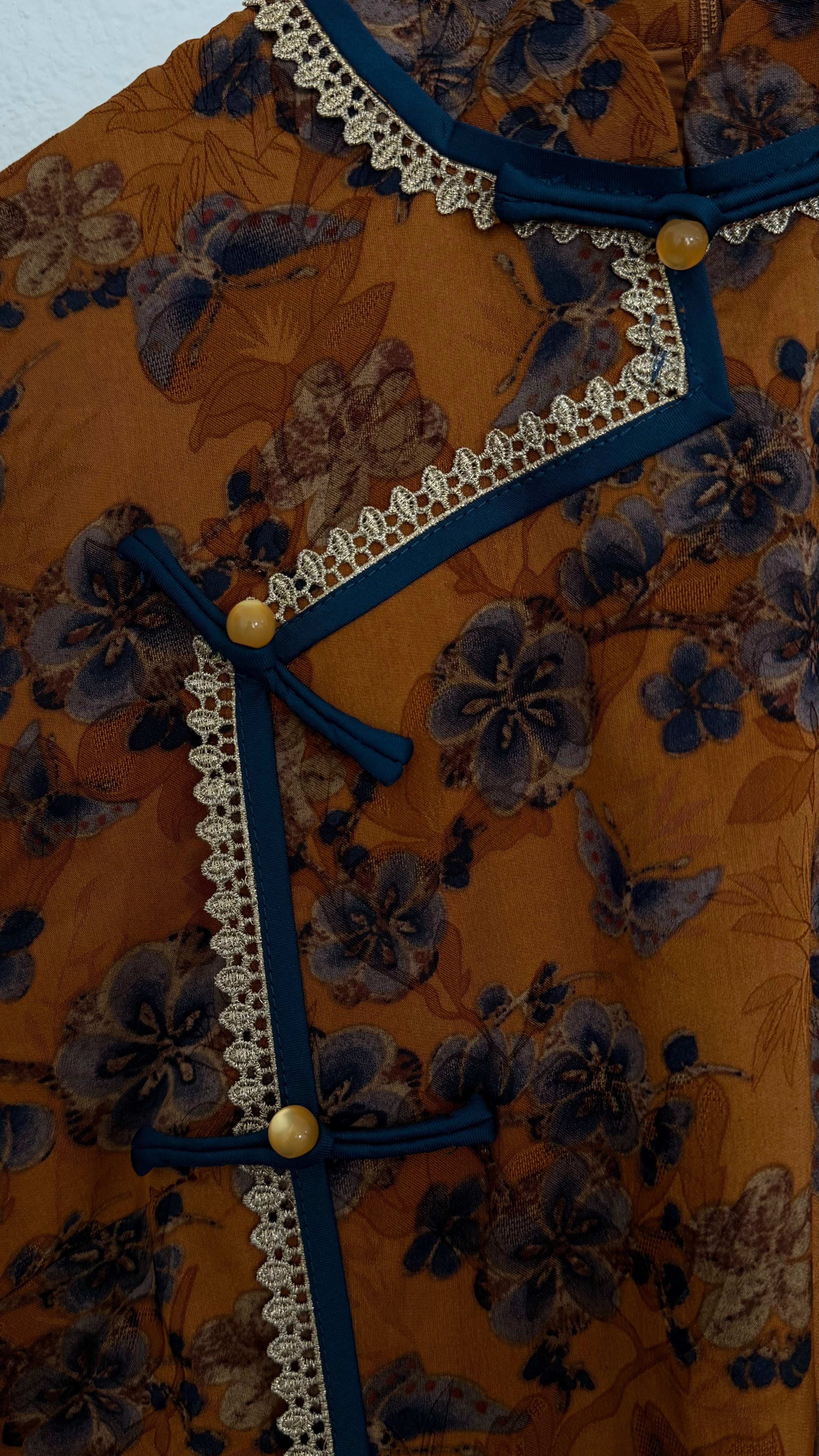 Qipao Cheongsam Silk Dress