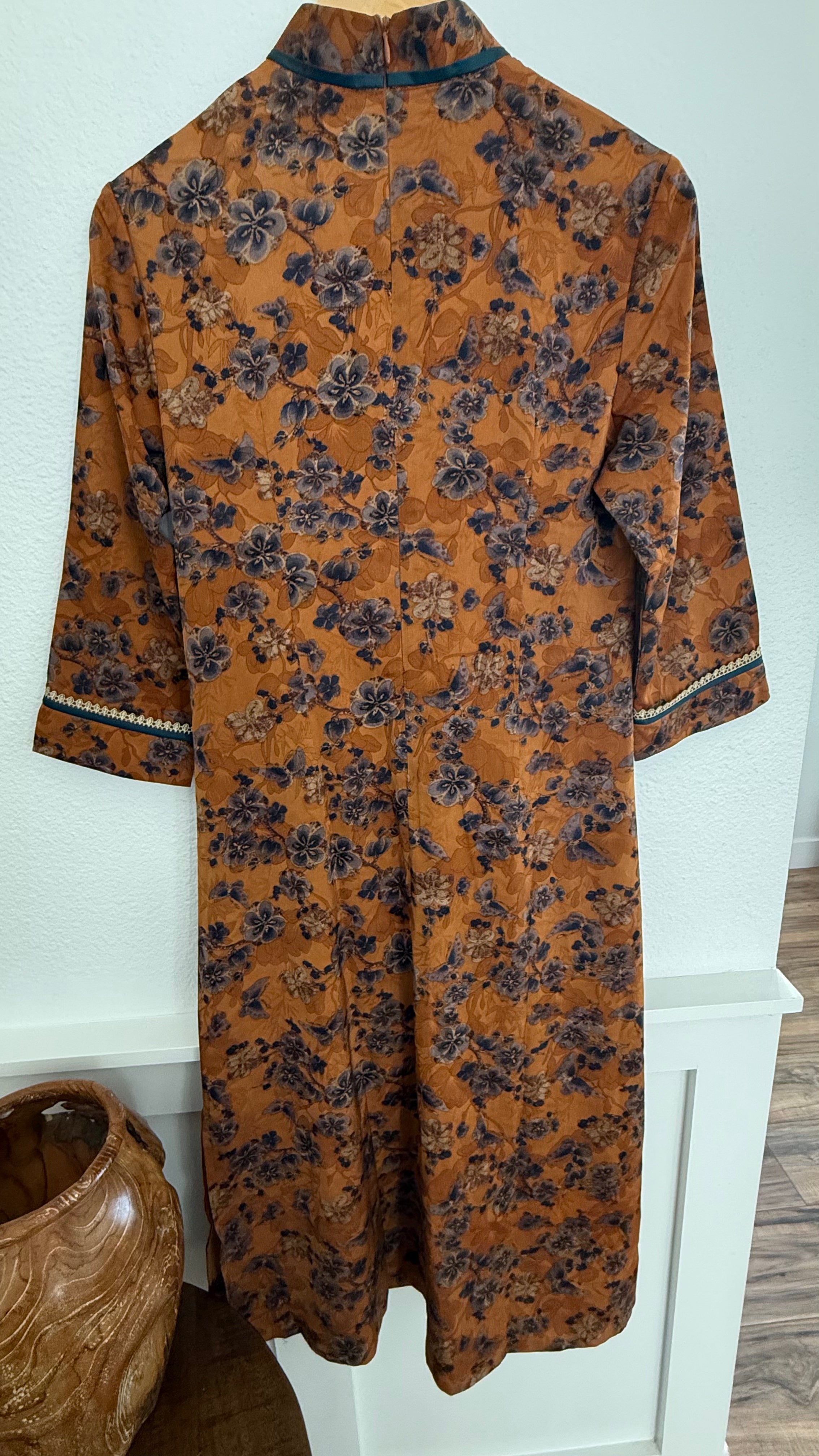 Qipao Cheongsam Silk Dress