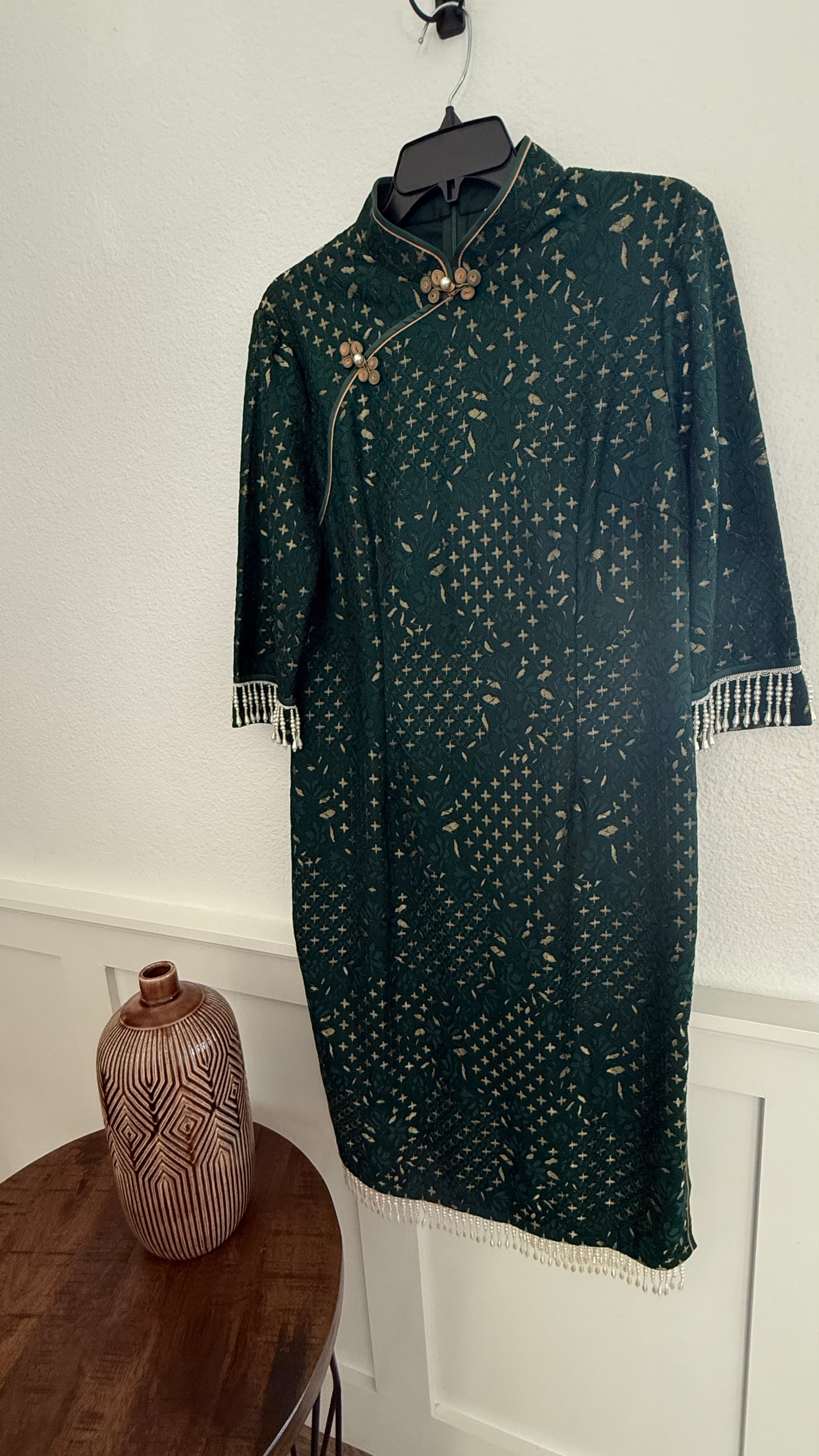 Qipao Cheongsam Beaded Dress