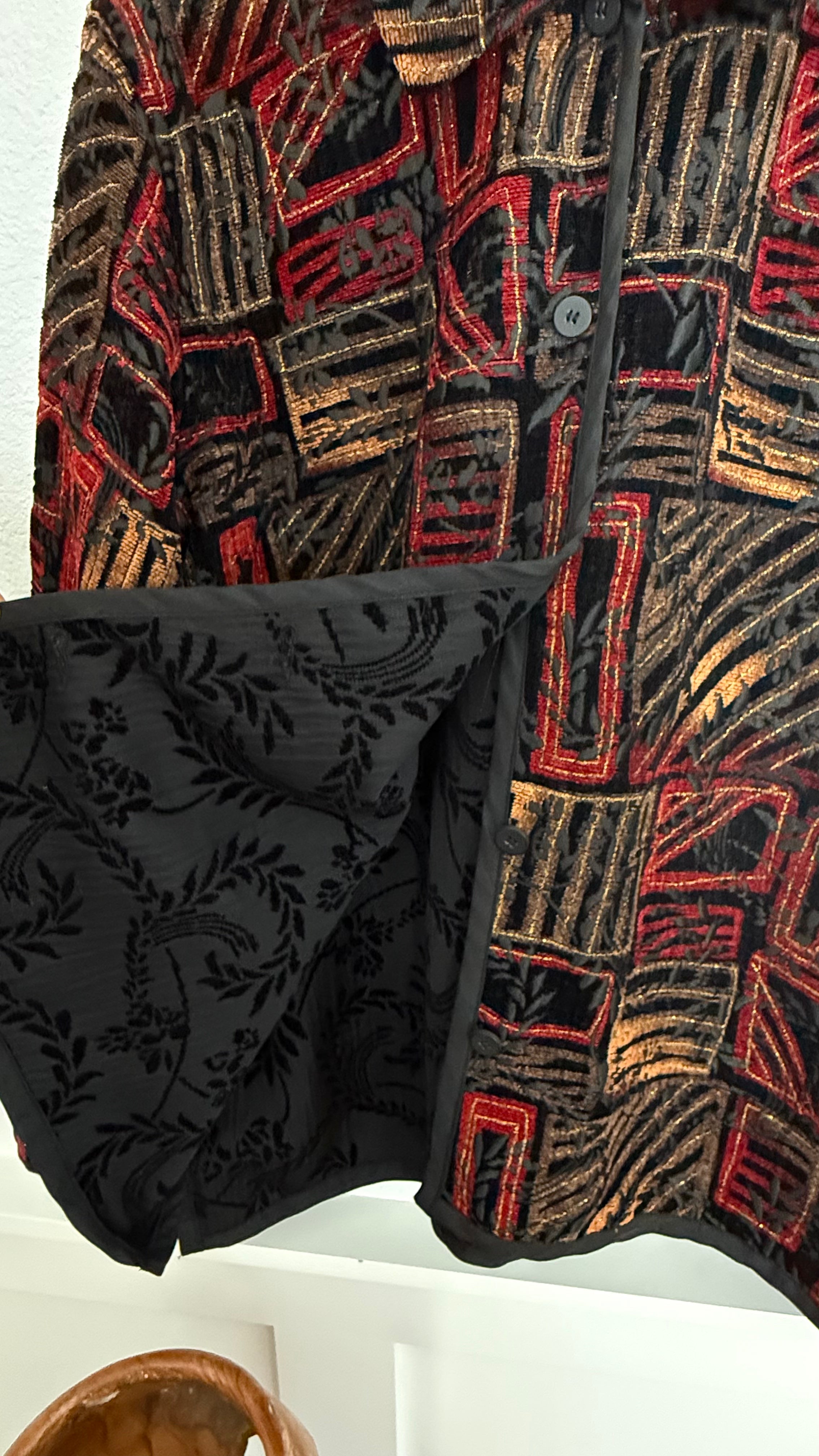 Coldwater Creek Vintage Reversible Tapestry Jacket